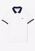 Contrast Collar and Cuff Stretch Polo Shirt