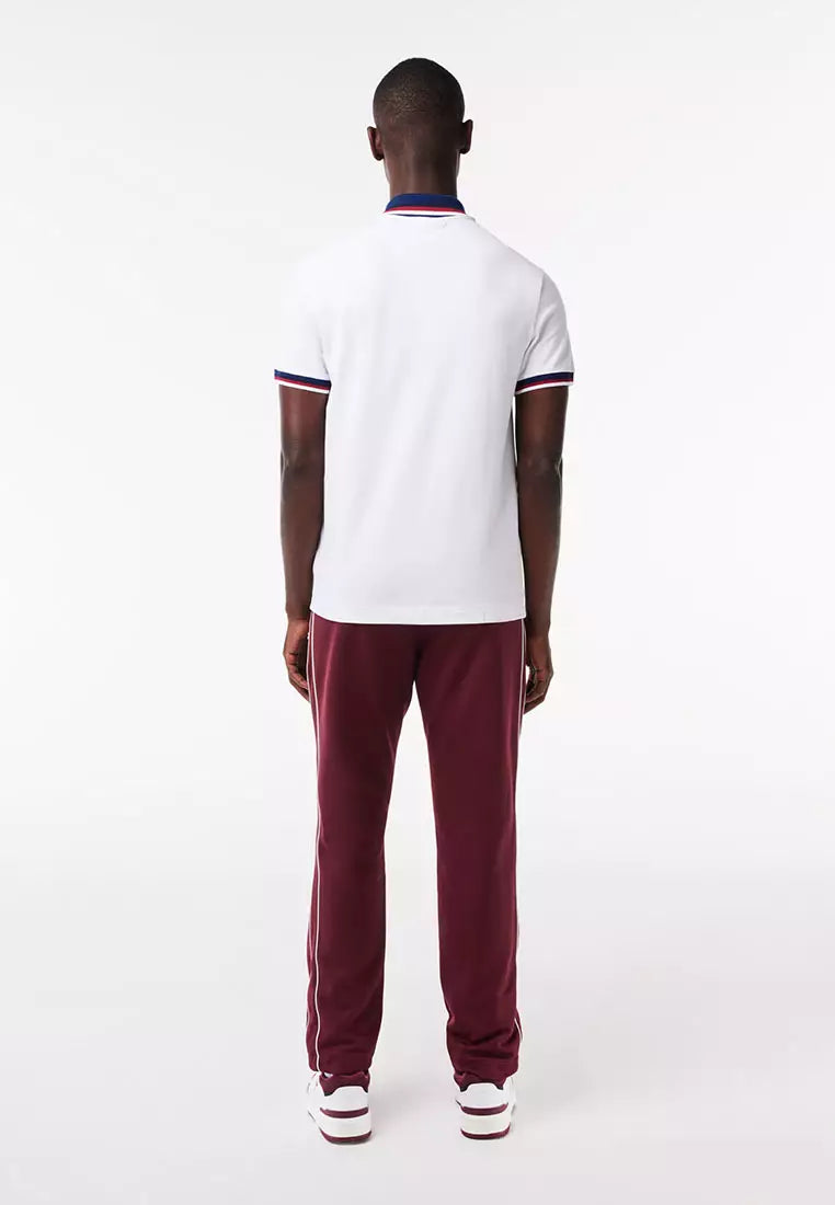 Contrast Collar and Cuff Stretch Polo Shirt