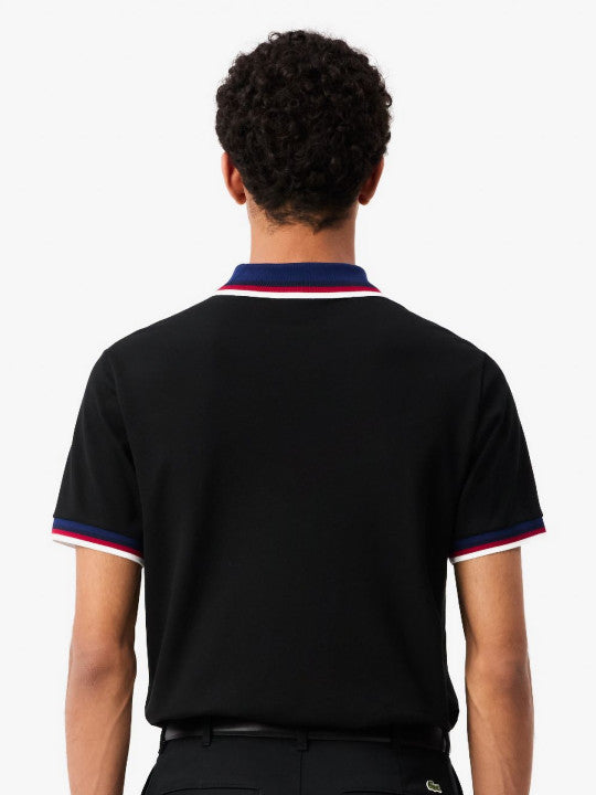 Lacoste Men Solid Polo Collar Cotton T-Shirt